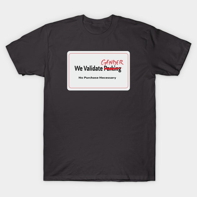 We Validate Gender T-Shirt by BiOurPride